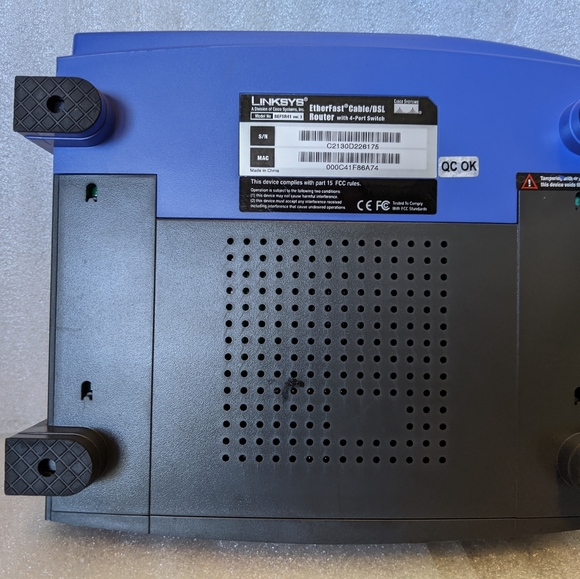 👣Linksys BEFSR41 Cable/DSL Router w/ 4 Port Switch - Picture 4 of 4